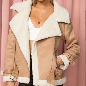 Revolve Jax Oversized Moto Coat by Superdown